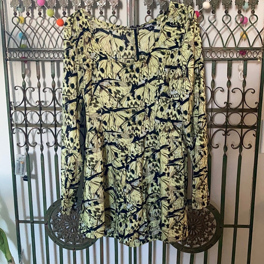 ASOS Green Butterfly Romper